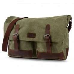 Salt & Hide Sac Spencer vert et marron pour ordinateur portable
