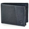 Lucleon Portefeuille Montreal Dotty en cuir bleu marine anti-RFID