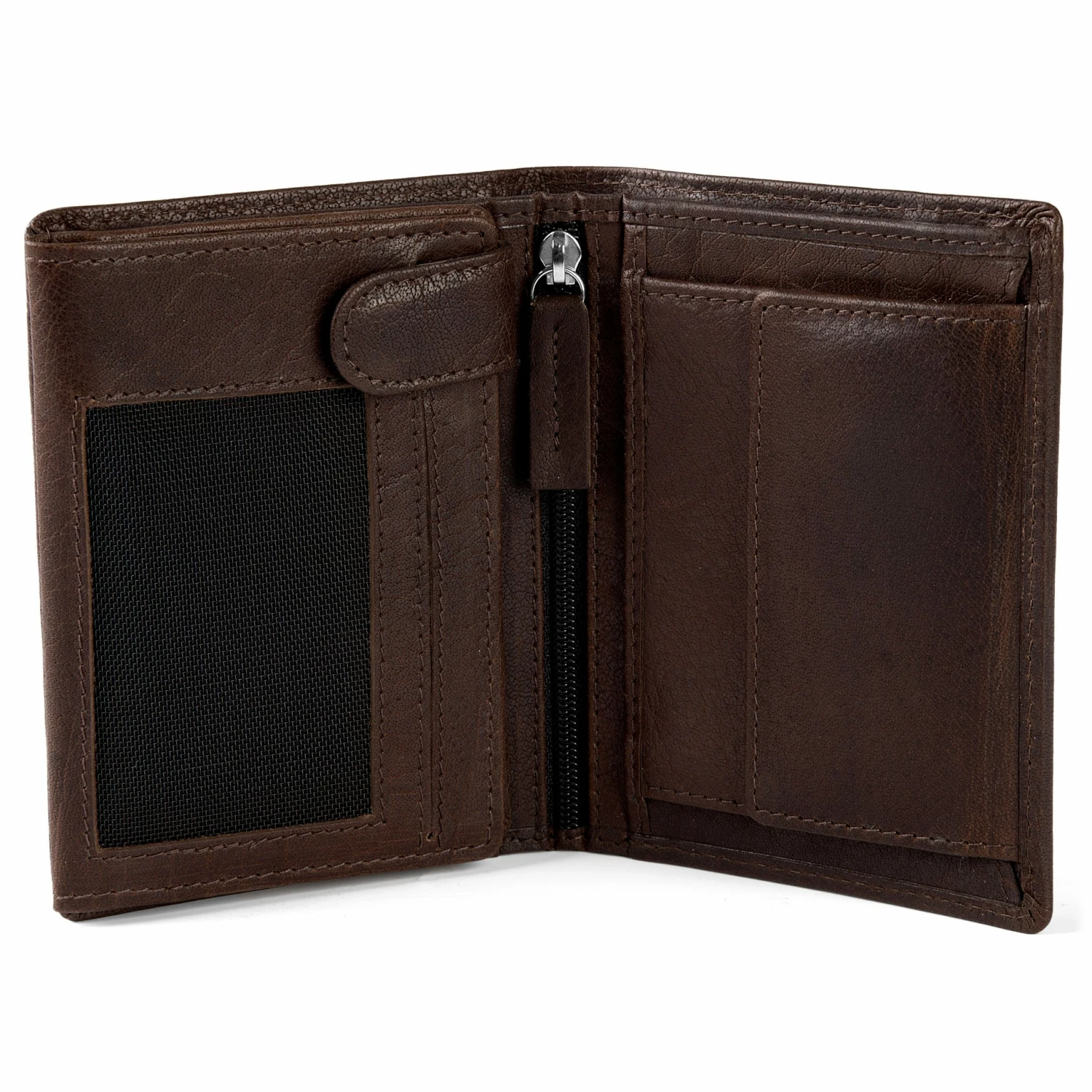 Lucleon Portefeuille Montreal en cuir vintage marron anti RFID 2 Lucleon Portefeuille Montreal en cuir vintage marron anti RFID – Image 2