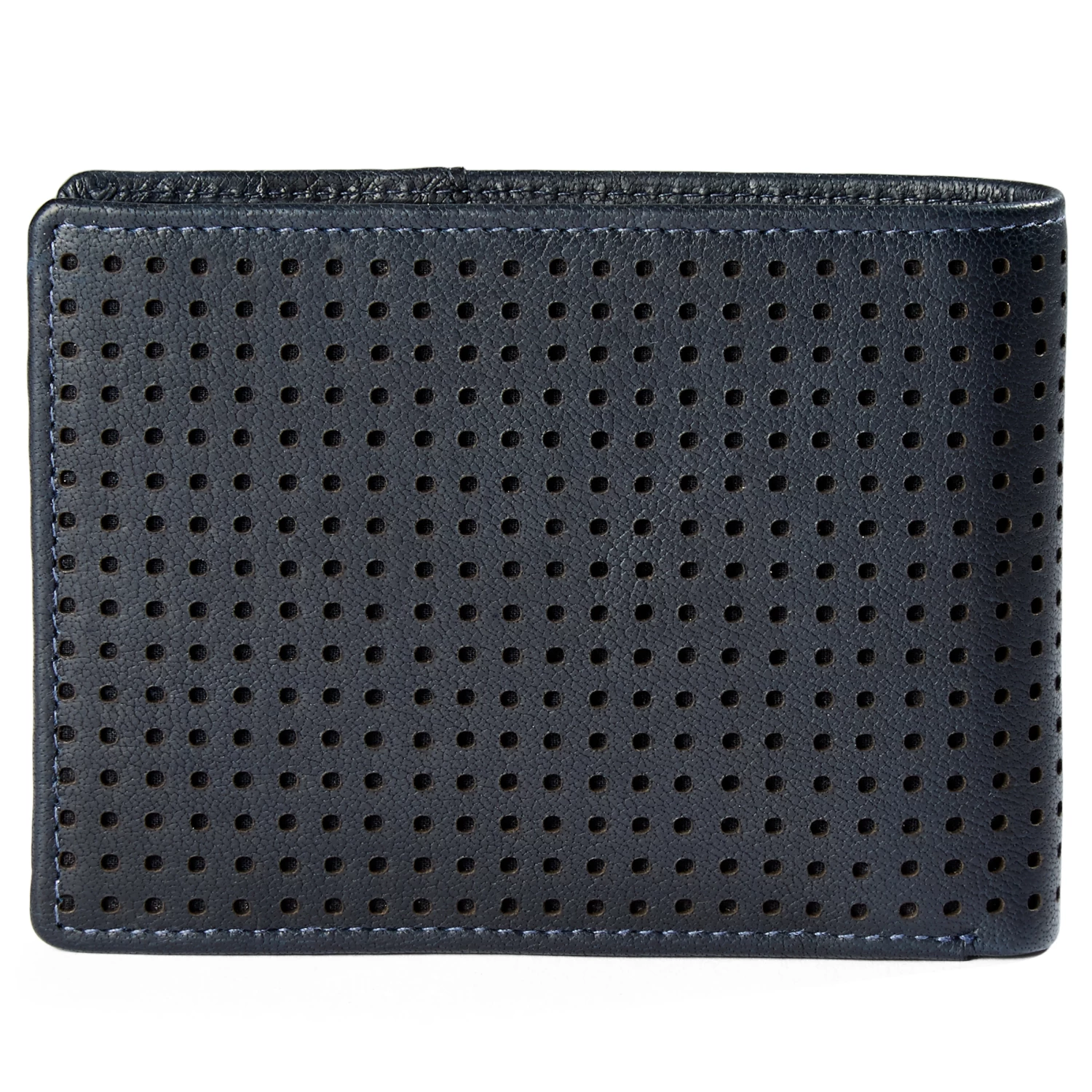 Lucleon Portefeuille Montreal Dotty en cuir bleu marine anti-RFID 4 Lucleon Portefeuille Montreal Dotty en cuir bleu marine anti-RFID – Image 4