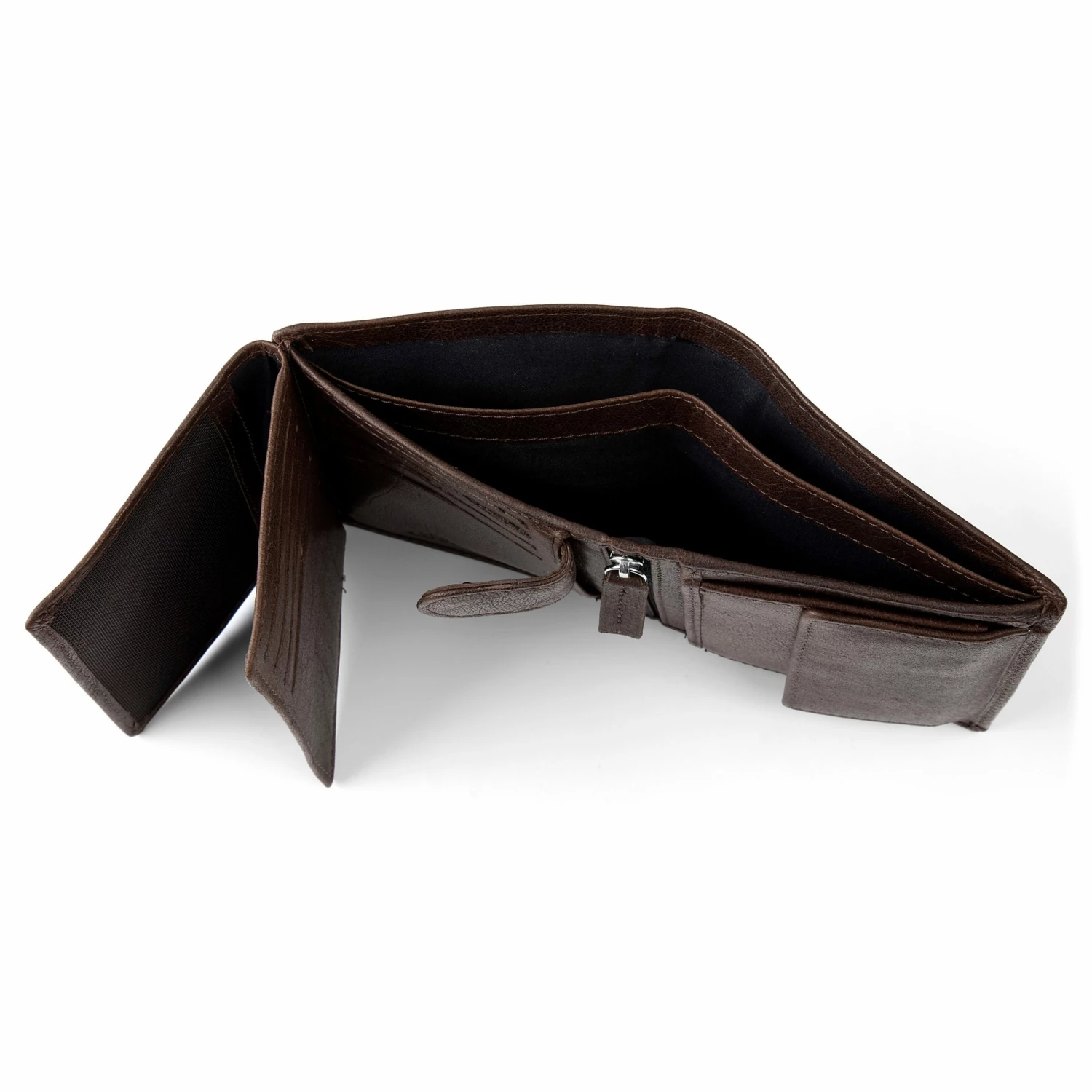 Lucleon Portefeuille Montreal en cuir vintage marron anti RFID 5 Lucleon Portefeuille Montreal en cuir vintage marron anti RFID – Image 5