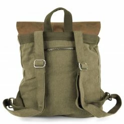 Delton Bags Sac à dos à rabaten toile vert 11 Delton Bags Sac à dos à rabaten toile vert -Portefeuilles Soldes 1 6 1 8