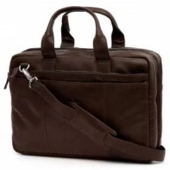 Lucleon Sac pour ordinateur portable Montreal en cuir marron foncé -Portefeuilles Soldes 10 1 4 1 335 scaled