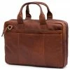 Lucleon Sac pour ordinateur portable Montréal en cuir marron