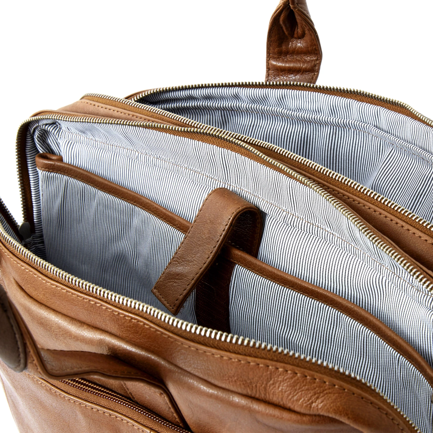 Lucleon Sac marron & brun pour ordinateur portable "California" 4 Lucleon Sac marron & brun pour ordinateur portable "California" – Image 4