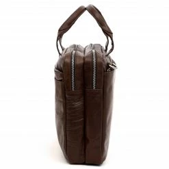 Lucleon Sac pour ordinateur portable Montreal en cuir marron foncé -Portefeuilles Soldes 10 4 82 scaled