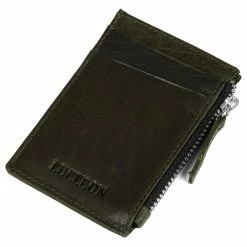 Lucleon Mini portefeuille Montreal en cuir vert olive RFID -Portefeuilles Soldes 11 3 1 124 scaled