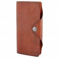 Salt & Hide Portefeuille en cuir grand format marron cowboy Clovis