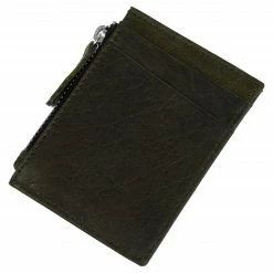 Lucleon Mini portefeuille Montreal en cuir vert olive RFID -Portefeuilles Soldes 11 4 36 scaled