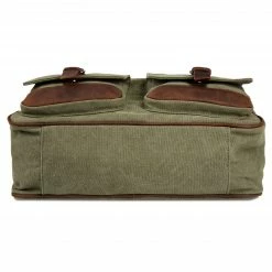 Salt & Hide Sac à bandoulière Simon vert et marron -Portefeuilles Soldes 11 6 35 scaled