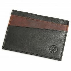 Lucleon Mini porte-cartes Montreal en cuir noir et marron RFID -Portefeuilles Soldes 12 3 1 5 scaled