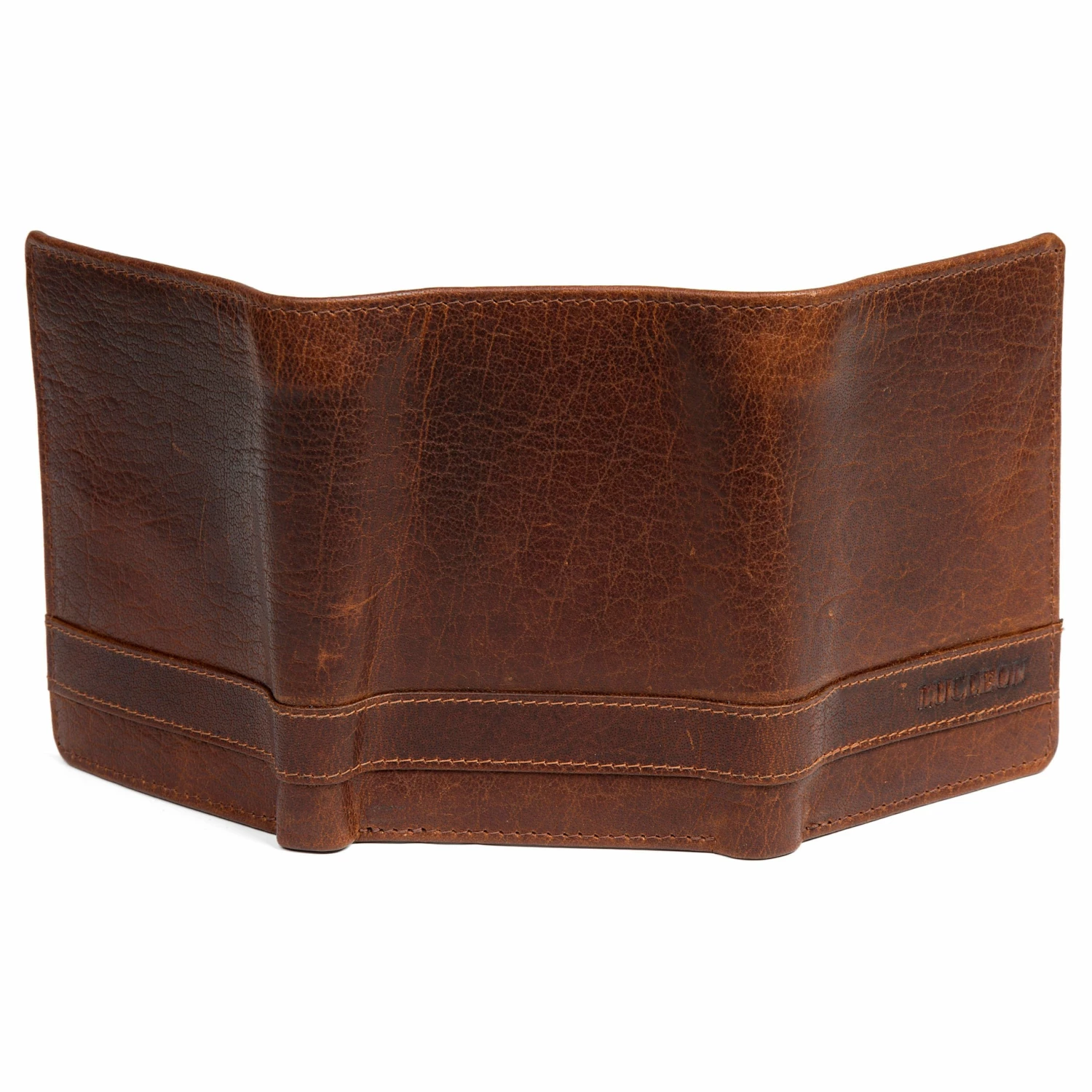 Lucleon Portefeuille Montreal trois volets en cuir marron foncé RFID 4 Lucleon Portefeuille Montreal trois volets en cuir marron foncé RFID – Image 4