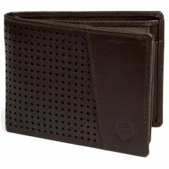 Lucleon Portefeuille Montreal Dotty en cuir marron RFID