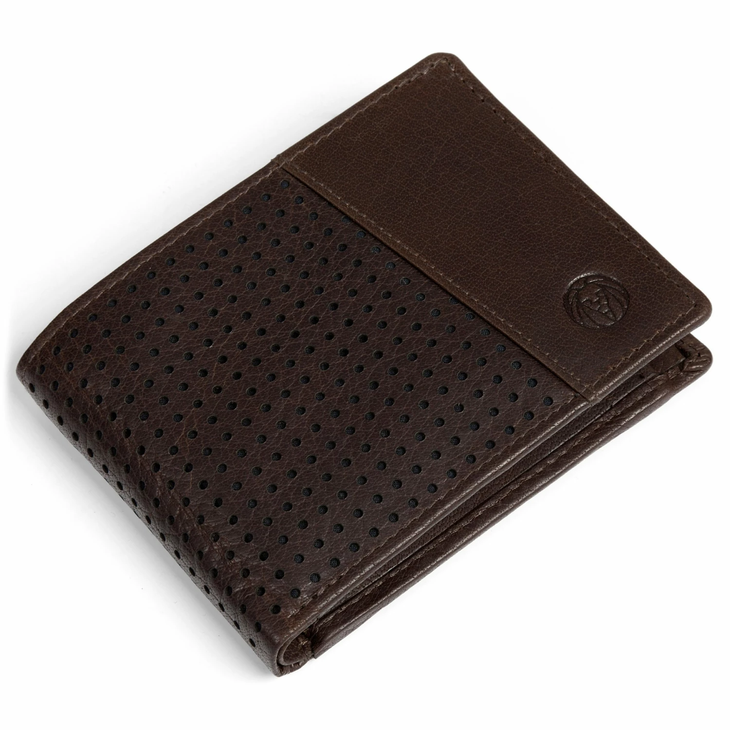 Lucleon Portefeuille Montreal Dotty en cuir marron RFID 4 Lucleon Portefeuille Montreal Dotty en cuir marron RFID – Image 4