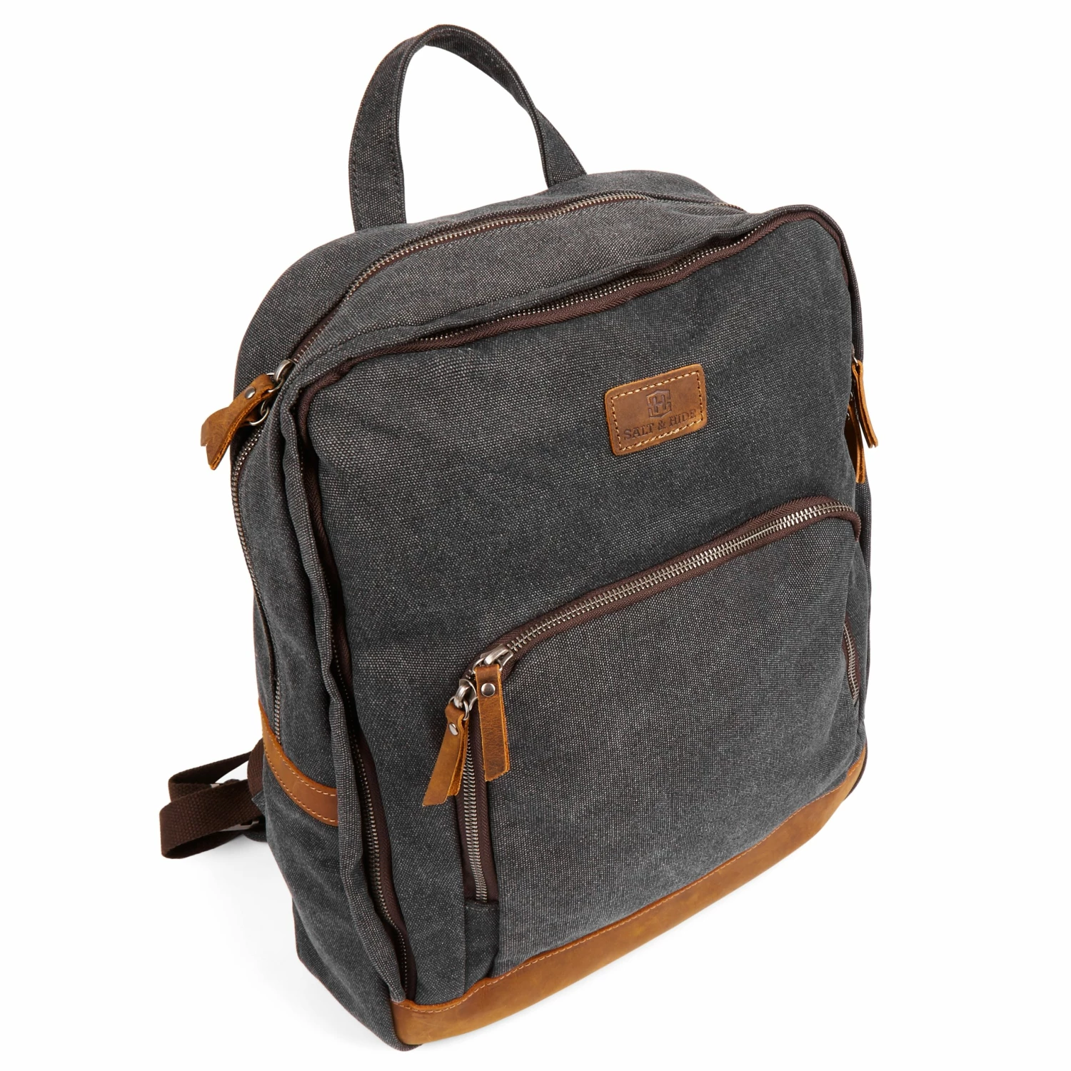 Salt & Hide Sac à dos Sagan brun et gris 6 Salt & Hide Sac à dos Sagan brun et gris – Image 6