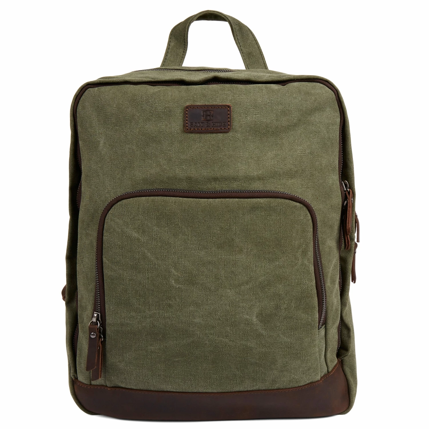 Salt & Hide Sac à dos vert et marron de Sagan 3 Salt & Hide Sac à dos vert et marron de Sagan – Image 3