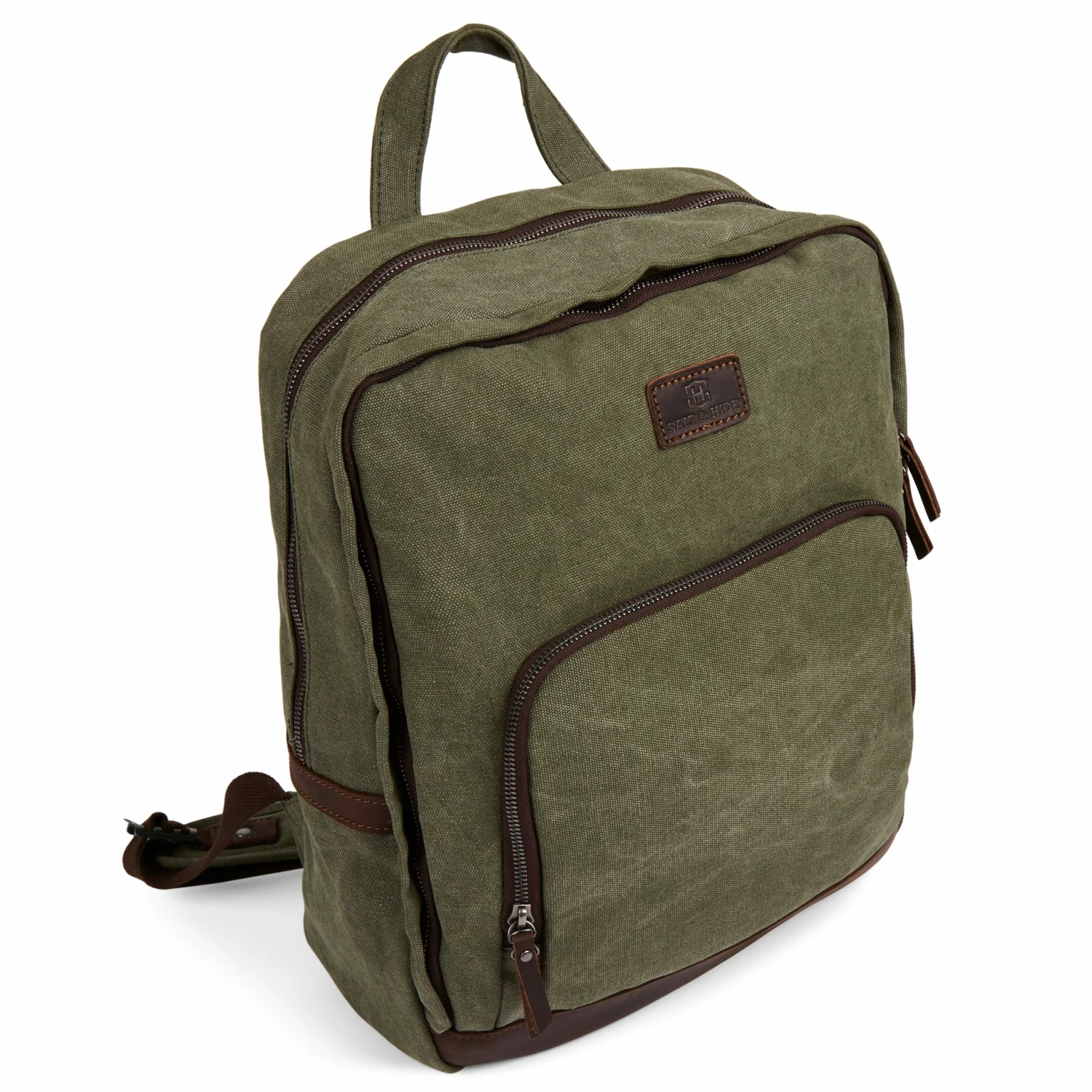 Salt & Hide Sac à dos vert et marron de Sagan 5 Salt & Hide Sac à dos vert et marron de Sagan – Image 5