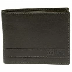 Lucleon Portefeuille Montreal luxe en cuir vert olive RFID -Portefeuilles Soldes 14056 04 scaled