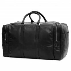 Lucleon Montreal Grand sac weekend en cuir noir