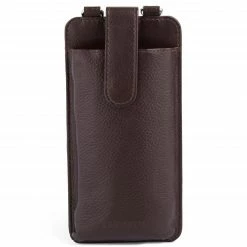Lucleon Étui pour téléphone & porte-cartes Lamont en cuir marron foncé -Portefeuilles Soldes 15 2 186 scaled