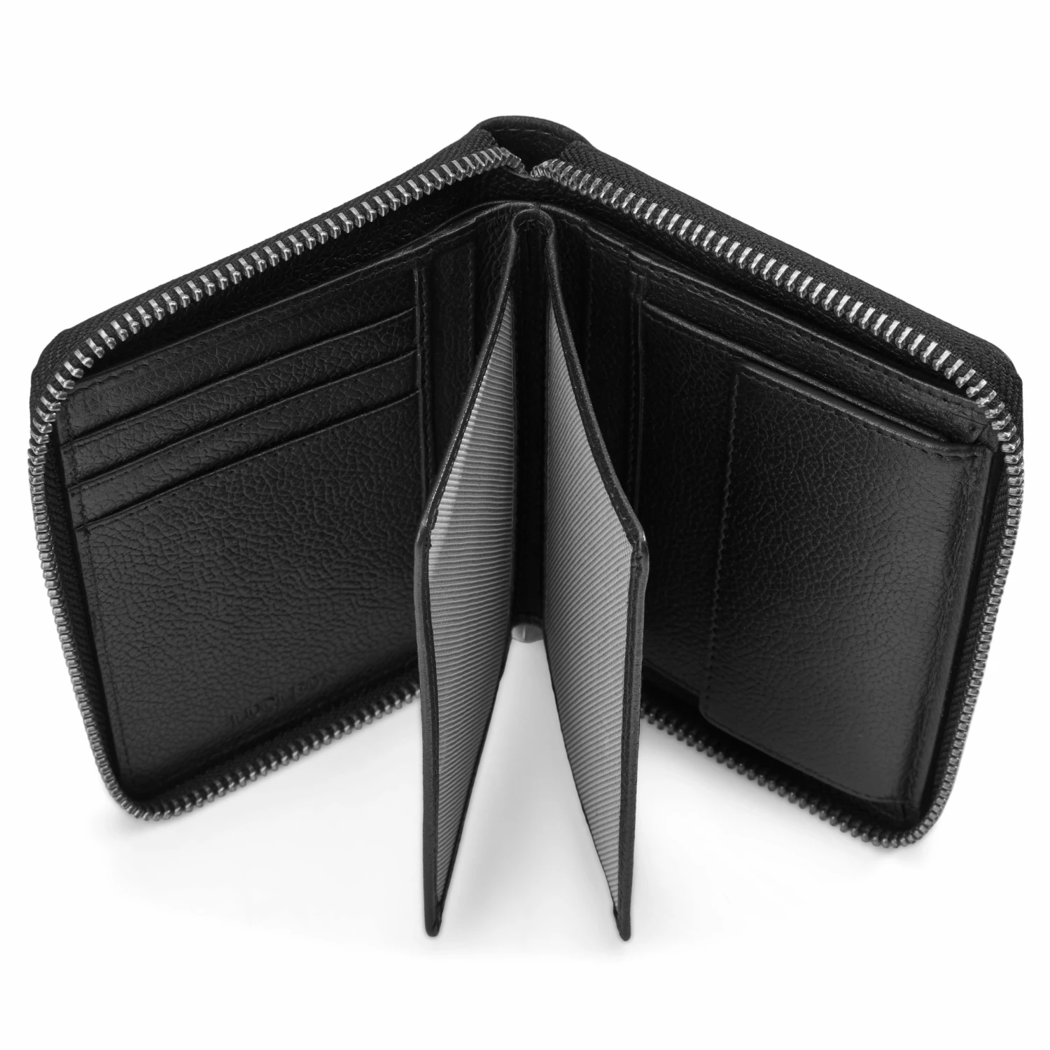 Lucleon Portefeuille en cuir noir anti-RFID Sky 2 Lucleon Portefeuille en cuir noir anti-RFID Sky – Image 2