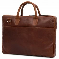 Lucleon Sac Montreal Executive Slim 15 pouces en cuir marron
