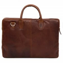 Lucleon Sac Montreal Executive Slim 15 pouces en cuir marron -Portefeuilles Soldes 17 5 11 scaled