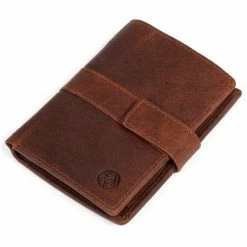 Lucleon Portefeuille Montreal business en cuir marron foncé RFID -Portefeuilles Soldes 17 5 15 scaled