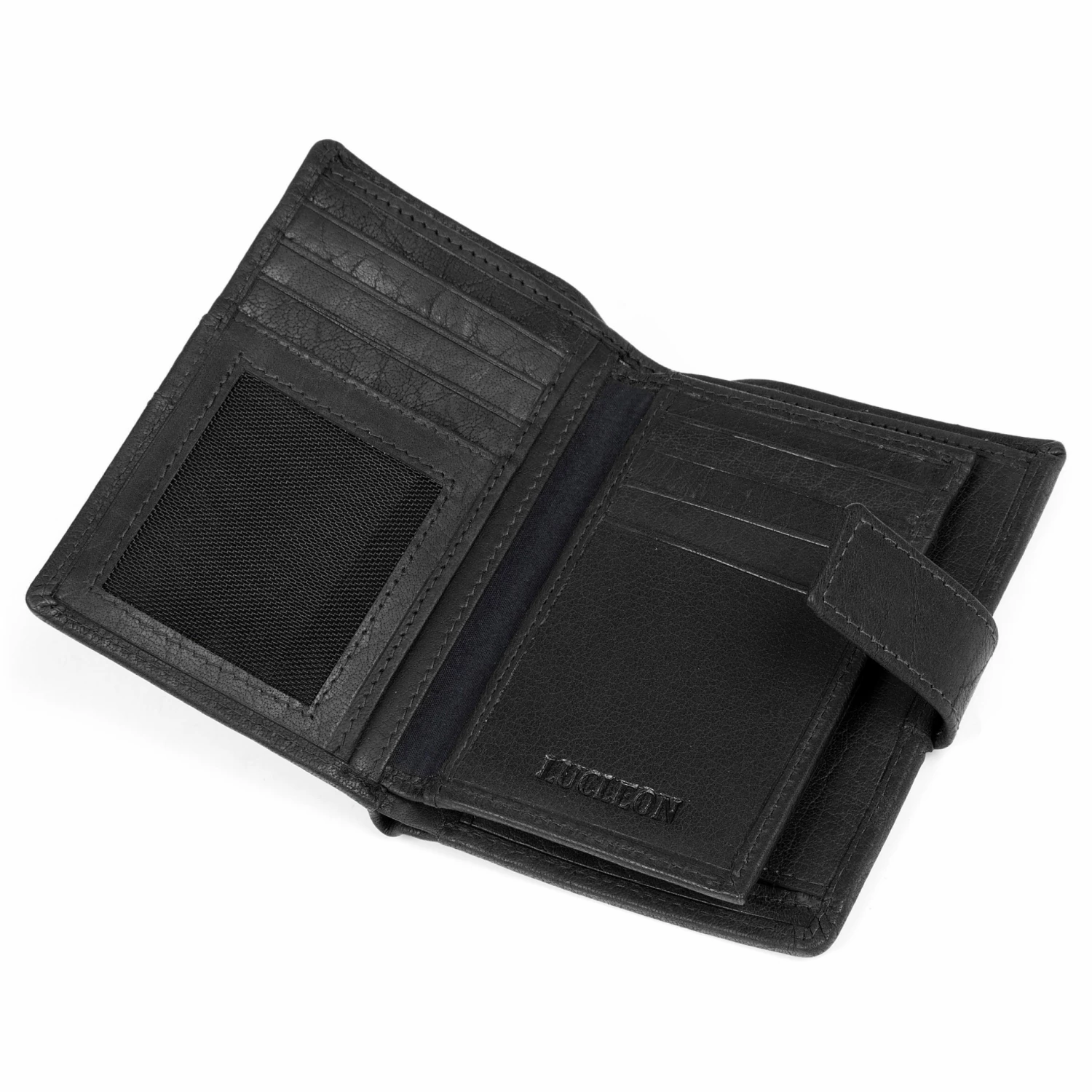 Lucleon Portefeuille Montreal business en cuir noir RFID 6 Lucleon Portefeuille Montreal business en cuir noir RFID – Image 6