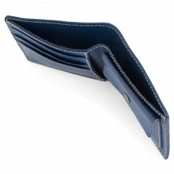 Salt & Hide Portefeuille en cuir bleu deux volets Dermot -Portefeuilles Soldes 18 1 4 2 134 scaled