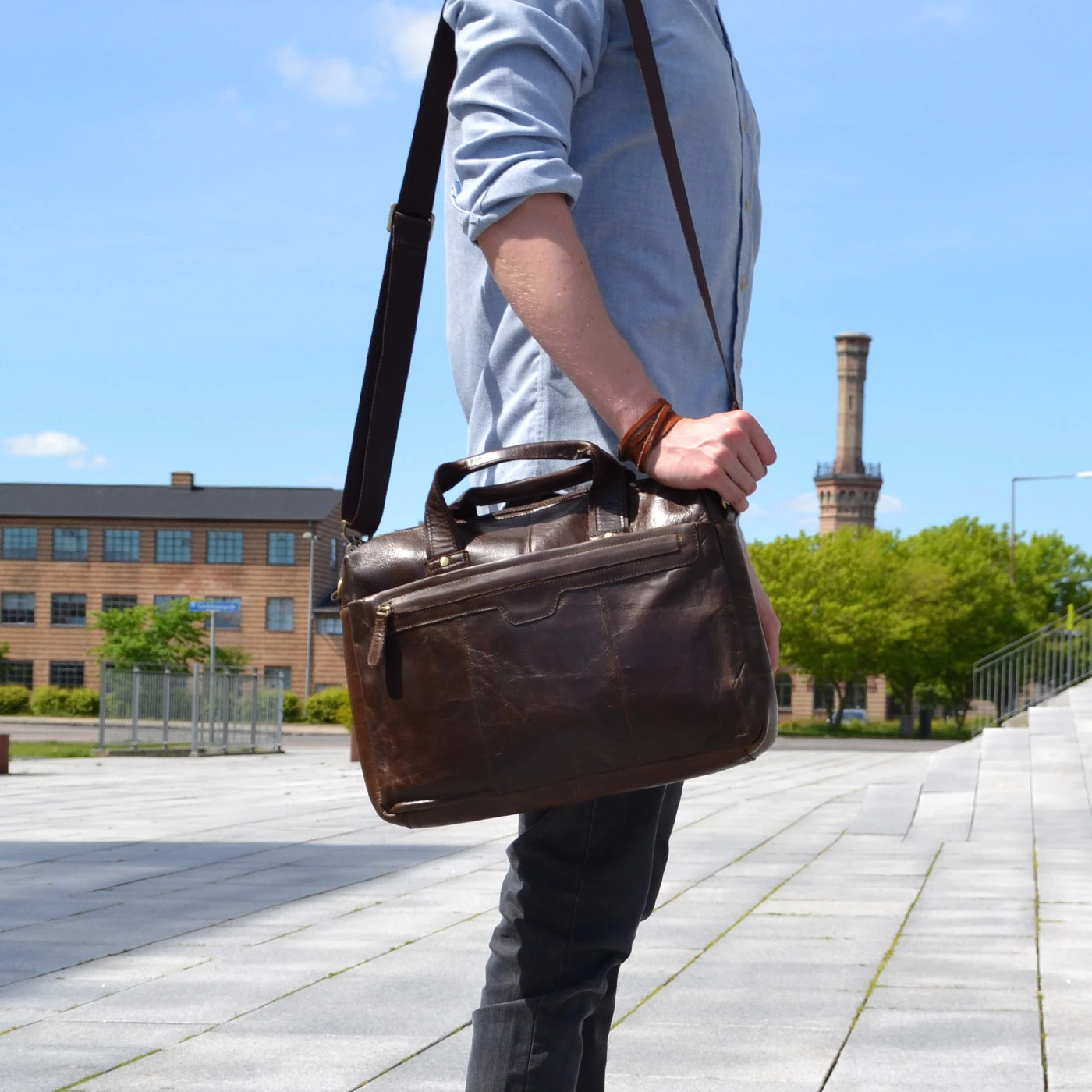 Delton Bags Sac en cuir marron Everyday 1 Delton Bags Sac en cuir marron Everyday