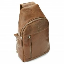 Lucleon Sac à bandoulière California Mini en cuir brun havane -Portefeuilles Soldes 19 5 copy 5 scaled