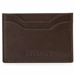 Lucleon Porte-cartes Bruce marron