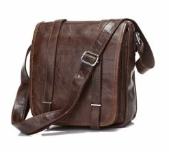 Delton Bags Sac en cuir marron Togo