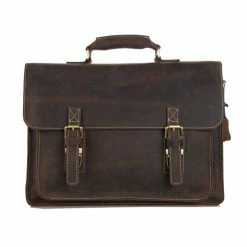 Delton Bags Sac en cuir marron foncé Marlano 8 Delton Bags Sac en cuir marron foncé Marlano -Portefeuilles Soldes 2 2 13