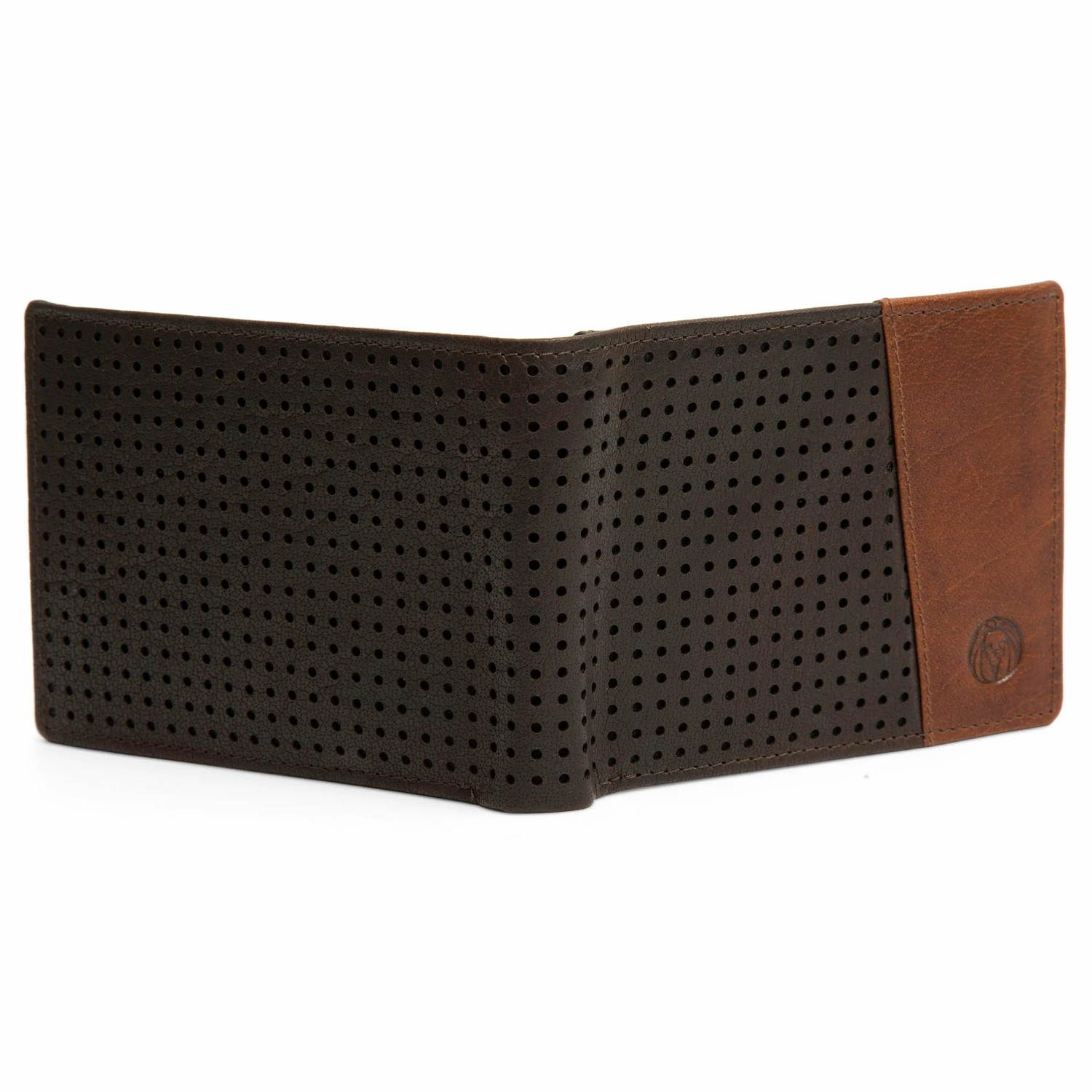 Lucleon Portefeuille Montreal Dotty en cuir marron RFID 2 Lucleon Portefeuille Montreal Dotty en cuir marron RFID – Image 2