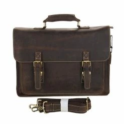 Delton Bags Sac en cuir marron foncé Marlano 9 Delton Bags Sac en cuir marron foncé Marlano -Portefeuilles Soldes 2 3 7