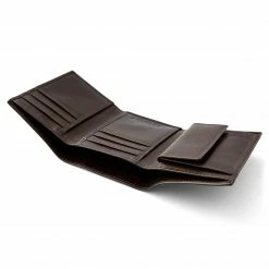 Lucleon Portefeuille à triple rabat marron avec protection RFID -Portefeuilles Soldes 2 4 76
