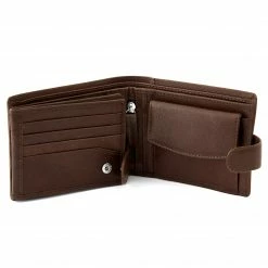 Lucleon Portefeuille ergonomique en cuir marron California -Portefeuilles Soldes 2 4 87