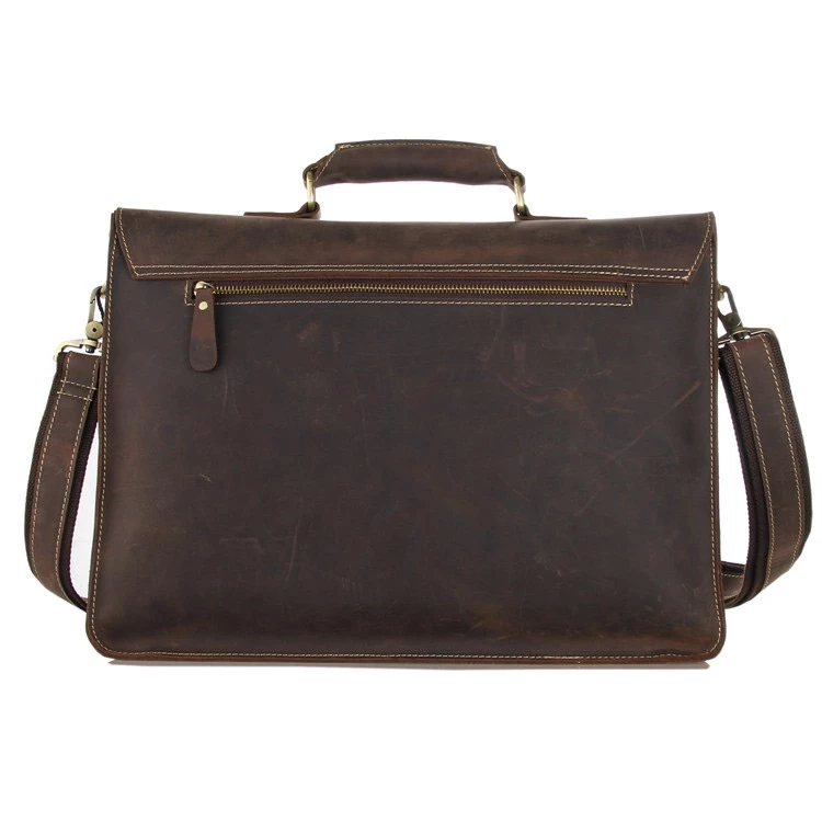 Delton Bags Sac en cuir marron foncé Marlano 2 Delton Bags Sac en cuir marron foncé Marlano – Image 2