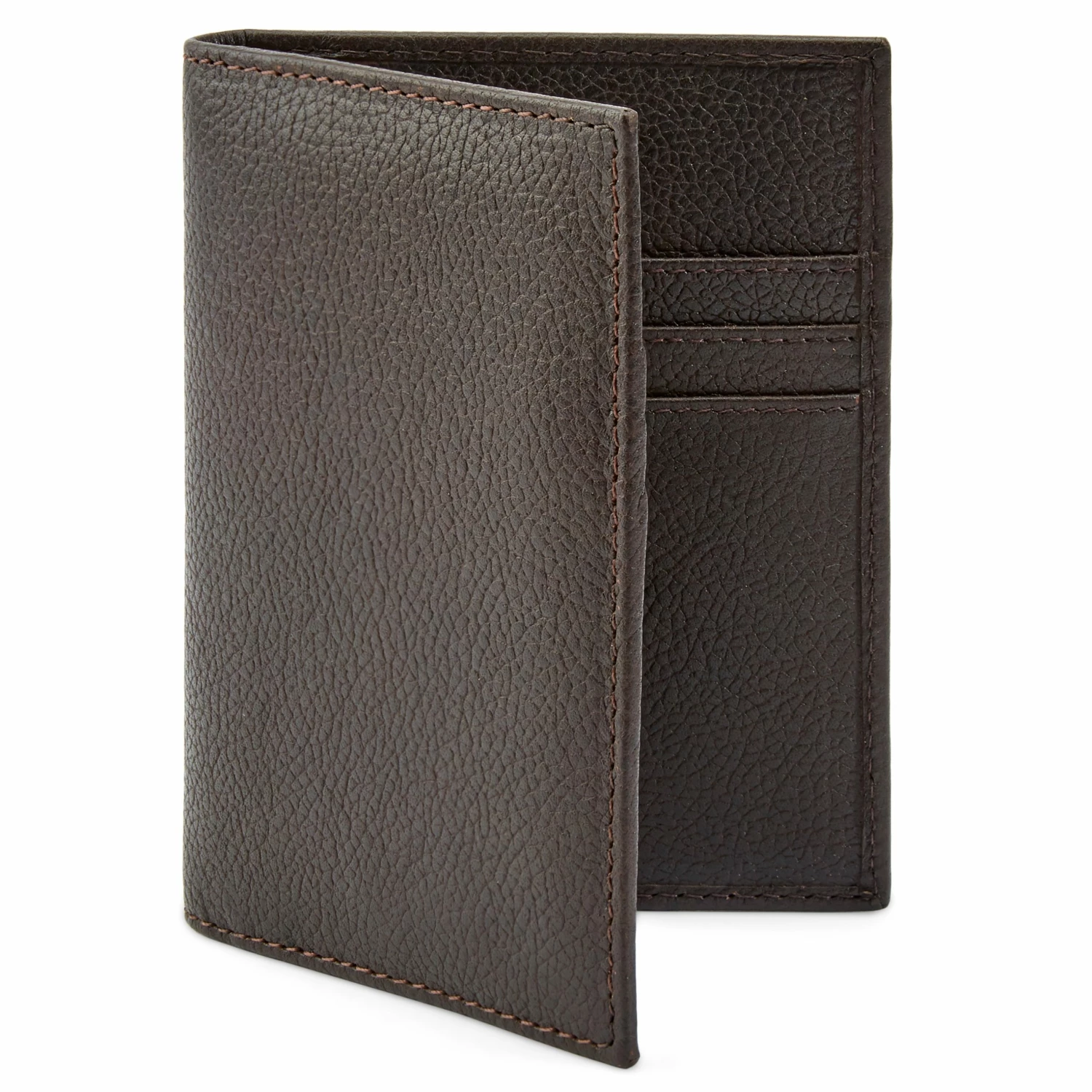 Lucleon Porte-cartes en cuir brun foncé anti-RFID Luigi 1 Lucleon Porte-cartes en cuir brun foncé anti-RFID Luigi