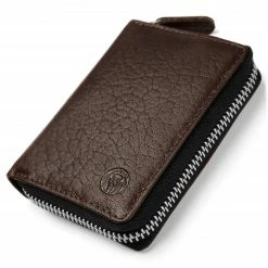 Lucleon Porte-cartes accordéon Montreal en cuir marron RFID -Portefeuilles Soldes 23 2 128 scaled