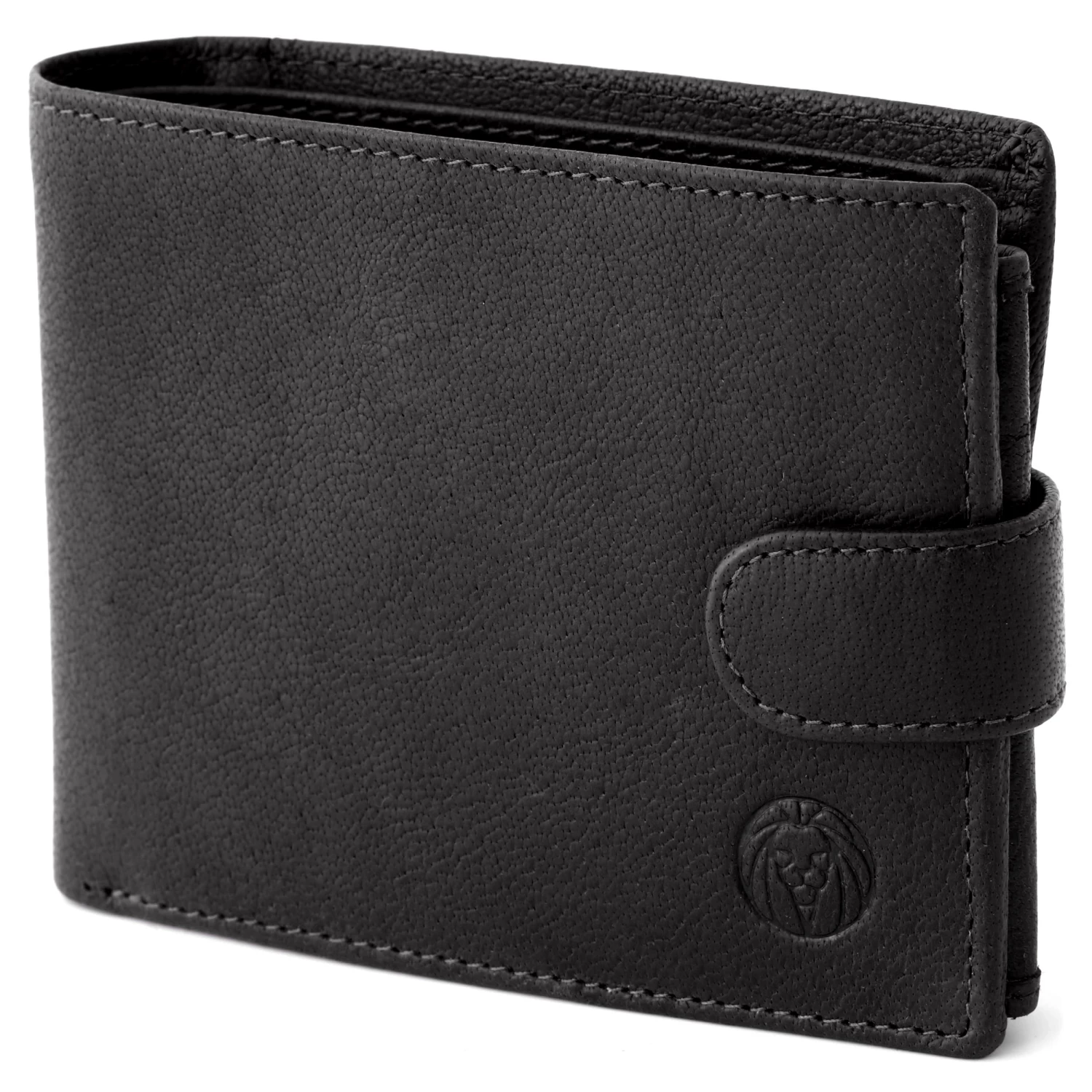 Lucleon Portefeuille en cuir noir ergonomique California 1 Lucleon Portefeuille en cuir noir ergonomique California