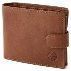 Lucleon Portefeuille ergonomique en cuir havane California