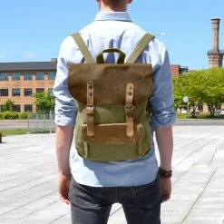 Delton Bags Sac à dos à rabaten toile vert 10 Delton Bags Sac à dos à rabaten toile vert -Portefeuilles Soldes 3 1 7 3 1gr