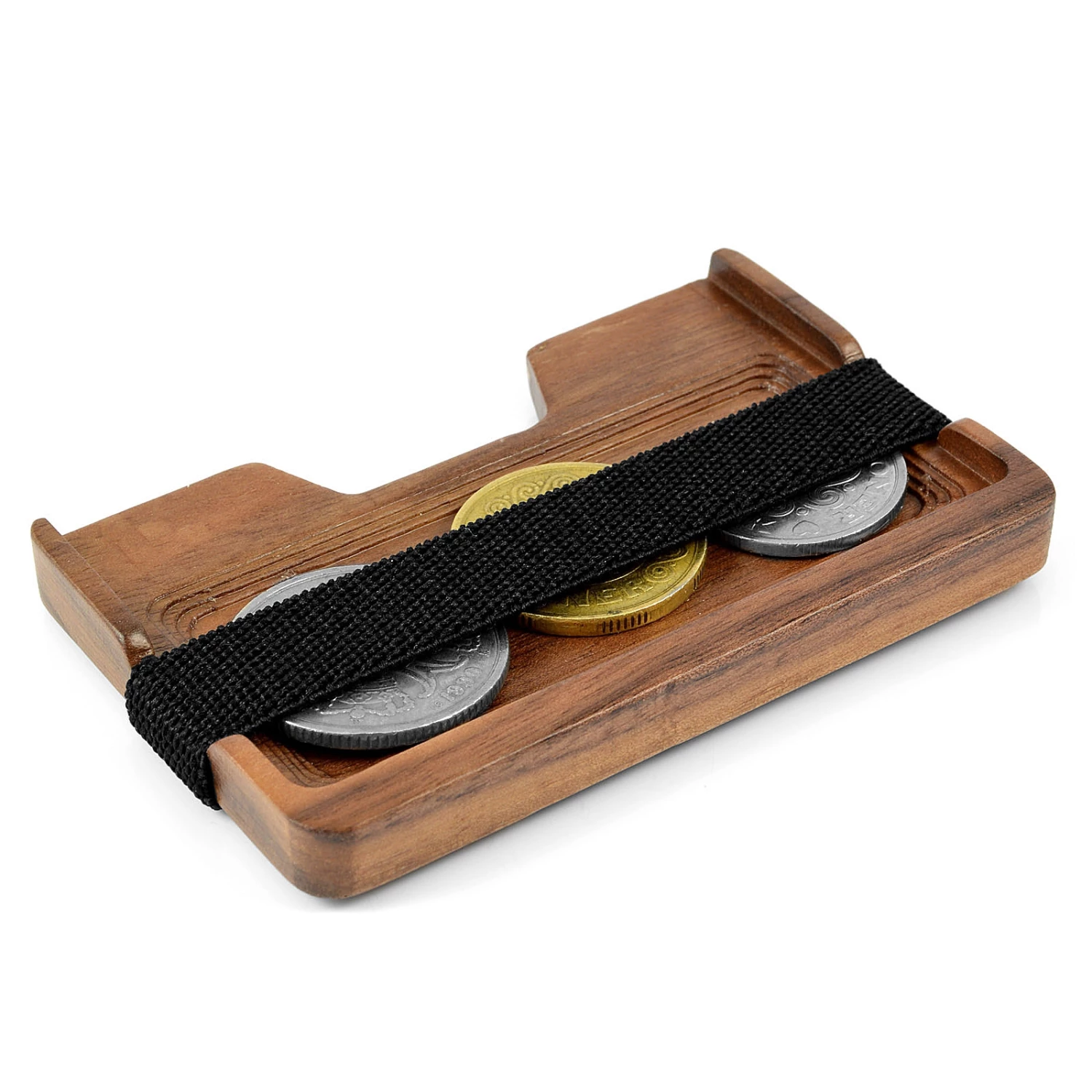 Collin Rowe Porte-cartes et monnaie en noyer 3 Collin Rowe Porte-cartes et monnaie en noyer – Image 3