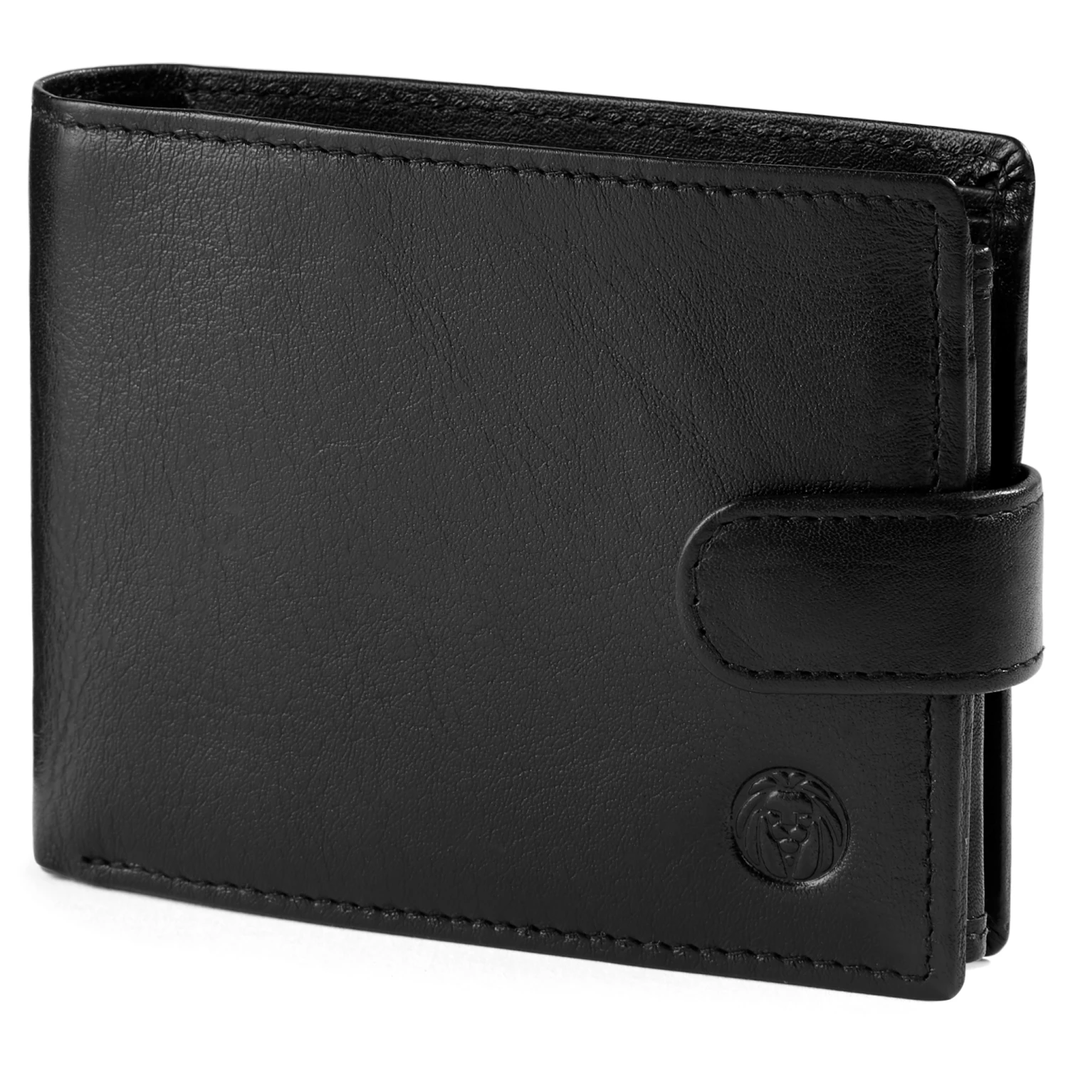 Lucleon Portefeuille en cuir noir ergonomique 1 Lucleon Portefeuille en cuir noir ergonomique