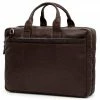 Lucleon Montreal Sac ordinateur XL en cuir marron foncé