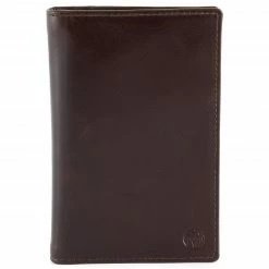Lucleon Portefeuille porte-passeport en cuir marron foncé Jasper -Portefeuilles Soldes 33 1 56 scaled