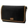 Salt & Hide Sac messager noir et beige Saul